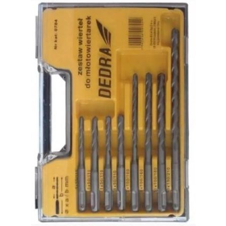 Grąžtai mūrui Dedra 0704, SDS+, 8 vnt. 1