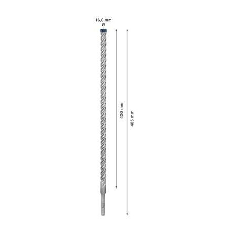 Grąžtas betonui Bosch SDS-plus, 16x400x465mm, 1 vnt. 2608900133 2 Grąžtas betonui Bosch SDS-plus, 16x400x465mm, 1 vnt. 2608900133 2