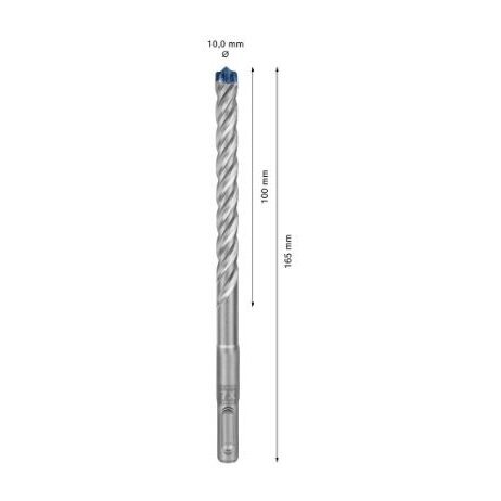 Grąžtas betonui Bosch SDS-plus, 10x100x165mm, 30 vnt. 2608900186 2 Grąžtas betonui Bosch SDS-plus, 10x100x165mm, 30 vnt. 2608900186 2
