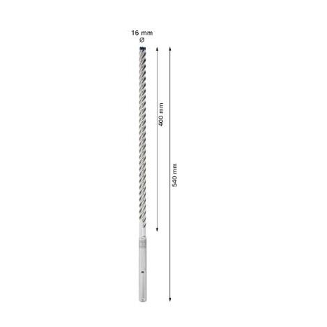 Grąžtas betonui Bosch SDS-max-8X, 16x400x540 mm, 2608900215 1 Grąžtas betonui Bosch SDS-max-8X, 16x400x540 mm, 2608900215 1