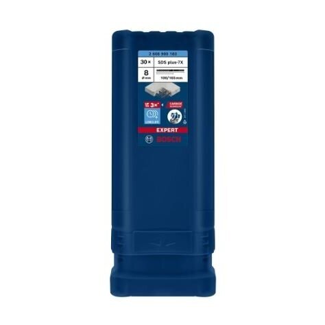 Grąžtas betonui Bosch SDS-plus, 8x100x165mm, 30 vnt. 2608900183 Grąžtas betonui Bosch SDS-plus, 8x100x165mm, 30 vnt. 2608900183