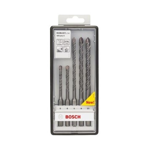 Grąžtų komplektas betonui S4L, Ø5-10 mm, SDS-plus, 5 vnt. 2607019927 1