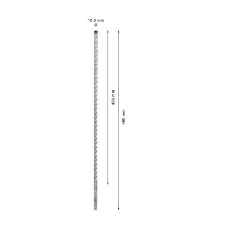 Grąžtas betonui Bosch SDS-plus, 10x400x465mm, 1 vnt. 2608900102 2 Grąžtas betonui Bosch SDS-plus, 10x400x465mm, 1 vnt. 2608900102 2