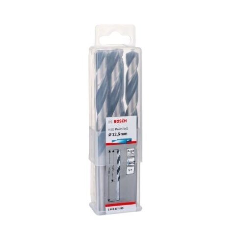 Grąžtas metalui Bosch PointTeQ, 12,5x101x151 mm, 5 vnt., 2608577293 1 Grąžtas metalui Bosch PointTeQ, 12,5x101x151 mm, 5 vnt., 2608577293 1