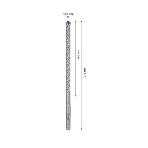 Grąžtas betonui Bosch SDS-plus, 10x150x215mm, 50 vnt. 2608900194 2