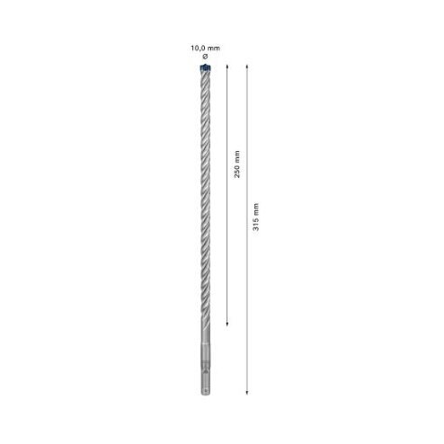 Grąžtas betonui Bosch SDS-plus, 10x250x315mm, 1 vnt. 2608900100 2 Grąžtas betonui Bosch SDS-plus, 10x250x315mm, 1 vnt. 2608900100 2