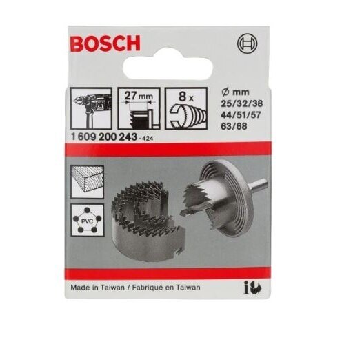 Gręžimo karūna Bosch, 25-68mm, 1609200243 1 Gręžimo karūna Bosch, 25-68mm, 1609200243 1