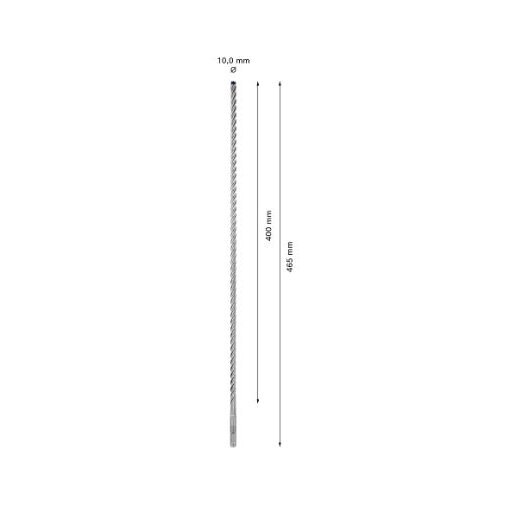 Grąžtas betonui Bosch SDS-plus, 10x550x600mm, 1 vnt. 2608900103 2