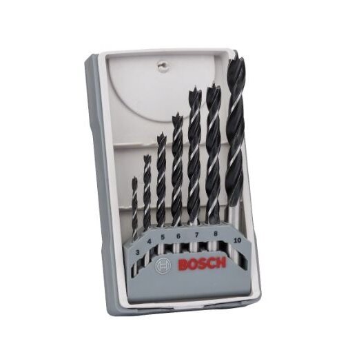 Grąžtų komplektas medienai Bosch, 3-10 mm, 7 vnt. 2607017034 Grąžtų komplektas medienai Bosch, 3-10 mm, 7 vnt. 2607017034