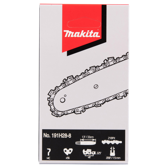 Grandinės Makita 191H28-8, FC 21BP 33cm/13", 0,325", 1,5mm, 56H 1 Grandinės Makita 191H28-8, FC 21BP 33cm/13", 0,325", 1,5mm, 56H 1