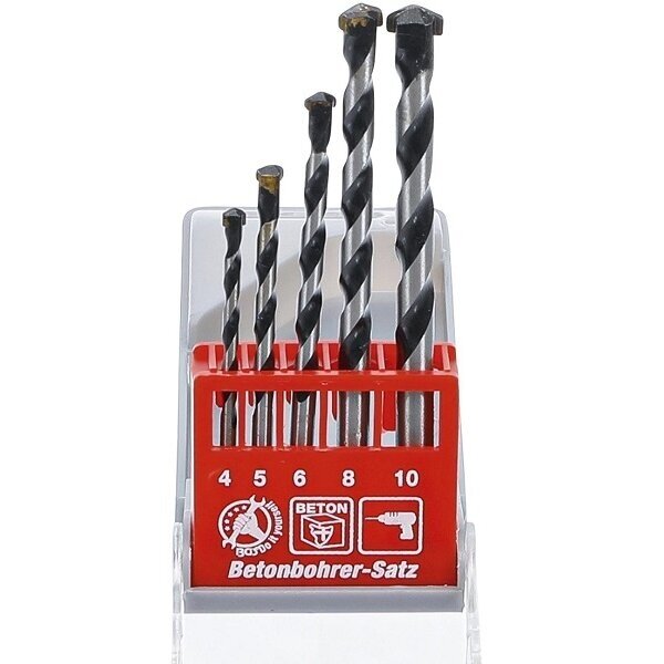 Grąžtų betonui rinkinys Kraftmann 4-10 mm, 5 vnt. Grąžtų betonui rinkinys Kraftmann 4-10 mm, 5 vnt.