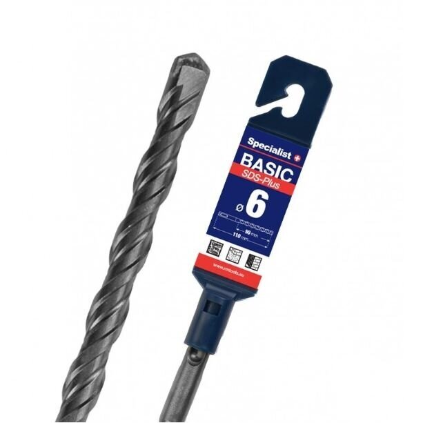 Grąžtas SDS+ BASIC 6 x 50/110 mm Grąžtas SDS+ BASIC 6 x 50/110 mm