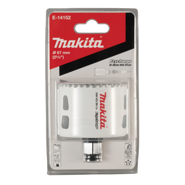 Gręžimo karūna Makita E-14152, EZYCHANGE, 67mm, BIM 2 Gręžimo karūna Makita E-14152, EZYCHANGE, 67mm, BIM 2