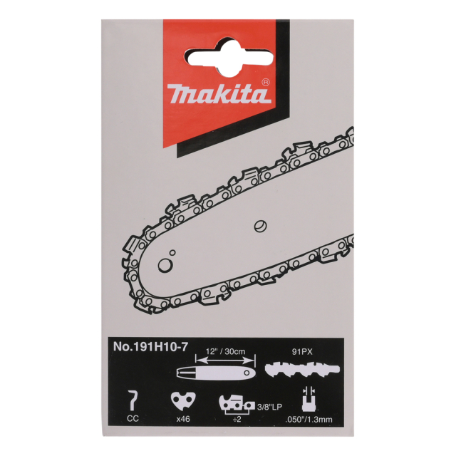 Grandinė Makita 191H10-7, SC 30cm/12", 3/8", 1,3mm, 46H 2 Grandinė Makita 191H10-7, SC 30cm/12", 3/8", 1,3mm, 46H 2