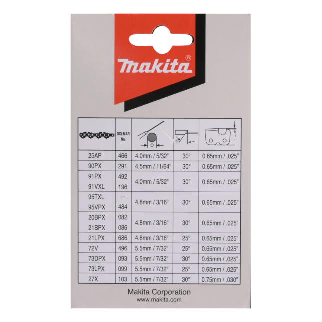 Grandinė Makita 191H10-7, SC 30cm/12", 3/8", 1,3mm, 46H 3
