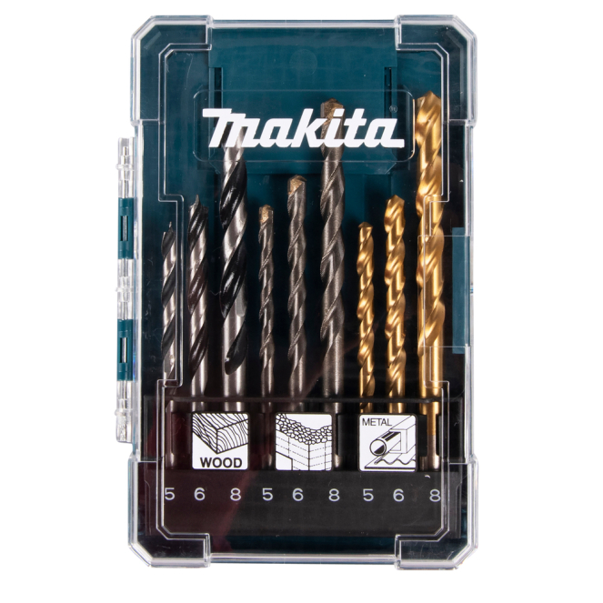 Grąžtų komplektas Makita D-71962, 9 vnt. 1