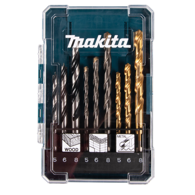 Grąžtų komplektas Makita D-71962, 9 vnt. Grąžtų komplektas Makita D-71962, 9 vnt.