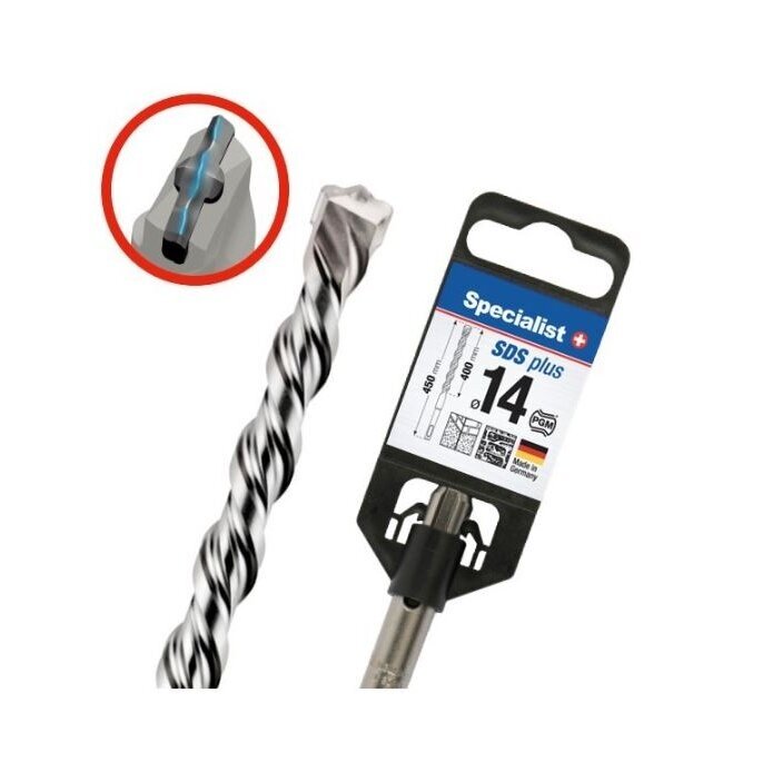 Grąžtas „Specialist+" SDS+ 14x400/450 mm