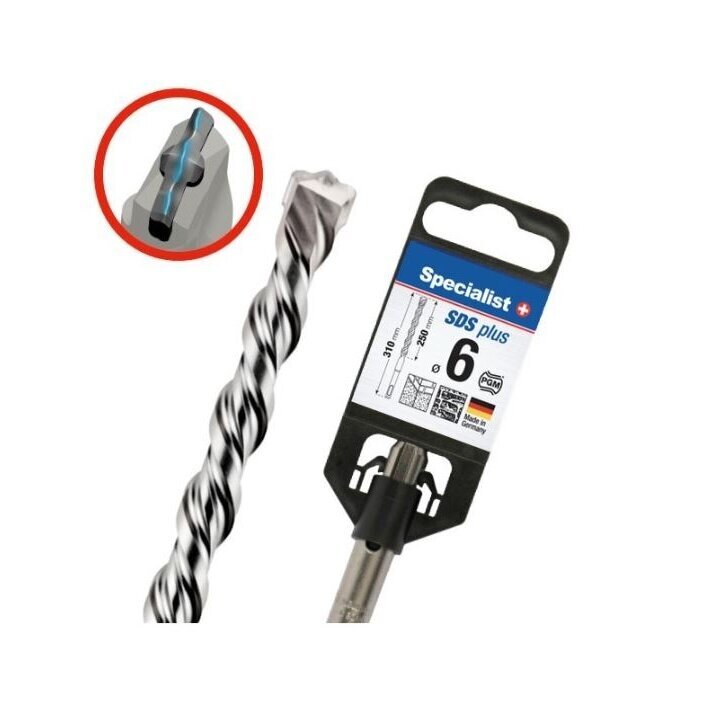 Grąžtas „Specialist+" SDS+ 6x250/310 mm Grąžtas „Specialist+" SDS+ 6x250/310 mm