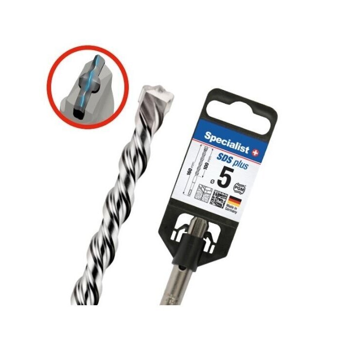 Grąžtas „Specialist+" SDS+ 5x100/160 mm Grąžtas „Specialist+" SDS+ 5x100/160 mm