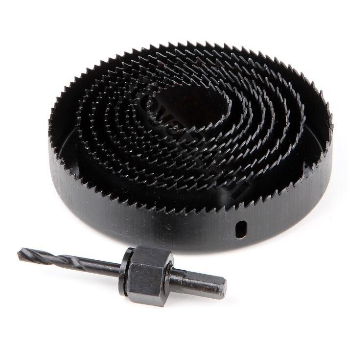 Gręžimo karūnų rinkinys medžiui Vorel 38-127 mm, 9 vnt Gręžimo karūnų rinkinys medžiui Vorel 38-127 mm, 9 vnt