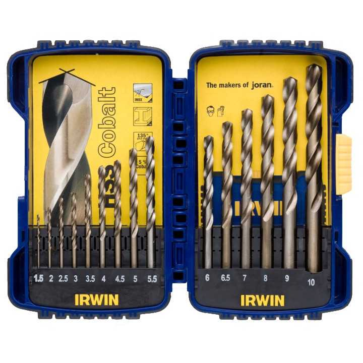 Grąžtų rinkinys HSS Cobalt 1.5-10 mm 19 vnt. Grąžtų rinkinys HSS Cobalt 1.5-10 mm 19 vnt.