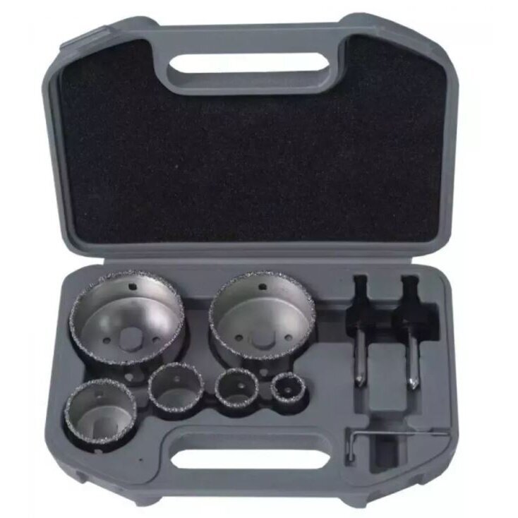 Gręžimo karunėlės volframinės Dedra DED1515, 22-73mm +laikikliai 1 Gręžimo karunėlės volframinės Dedra DED1515, 22-73mm +laikikliai 1