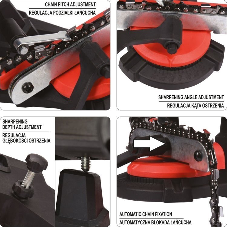 Grandinių galandymo staklės elektrinės Yato YT-84990, 85W, 5500 aps. 3 Grandinių galandymo staklės elektrinės Yato YT-84990, 85W, 5500 aps. 3