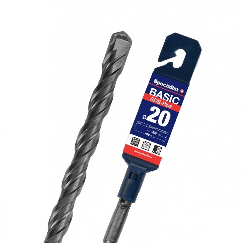 Grąžtas SDS+ BASIC 20 x 390/450 mm Grąžtas SDS+ BASIC 20 x 390/450 mm