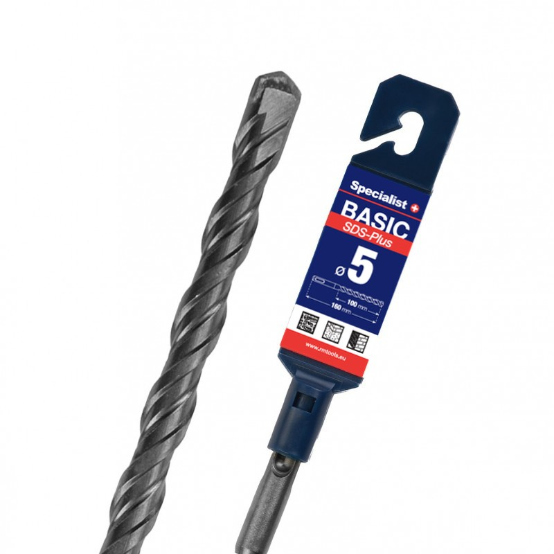 Grąžtas SDS+ BASIC 5 x 100/160 mm Grąžtas SDS+ BASIC 5 x 100/160 mm