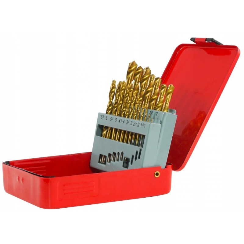 Grąžtų rinkinys EW-0019, 1 - 10 mm, 19 vnt. 1 Grąžtų rinkinys EW-0019, 1 - 10 mm, 19 vnt. 1