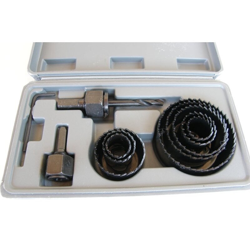 Gręžimo karūnų rinkinys 19-64mm, 11 vnt. Gręžimo karūnų rinkinys 19-64mm, 11 vnt.