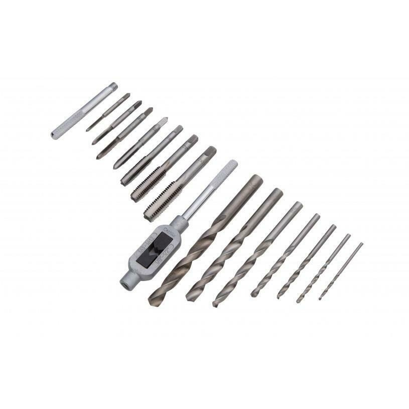 Sriegiklių ir grąžtų rinkinys KINGRONY SK1633, M3 - M12 / 2,5 - 10,2 mm, 16 vnt. 2