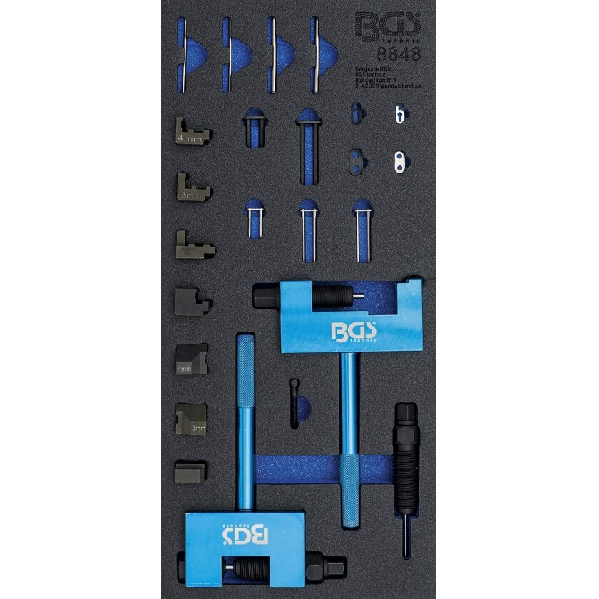 Grandinės kniedijimo rinkinys | Mercedes-Benz (8848) Grandinės kniedijimo rinkinys | Mercedes-Benz (8848)