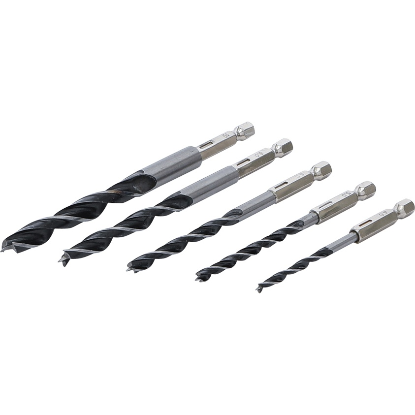 Grąžtų medžiui rinkinys BGS-technic 50799, 6-14 mm, 5 vnt. Grąžtų medžiui rinkinys BGS-technic 50799, 6-14 mm, 5 vnt.