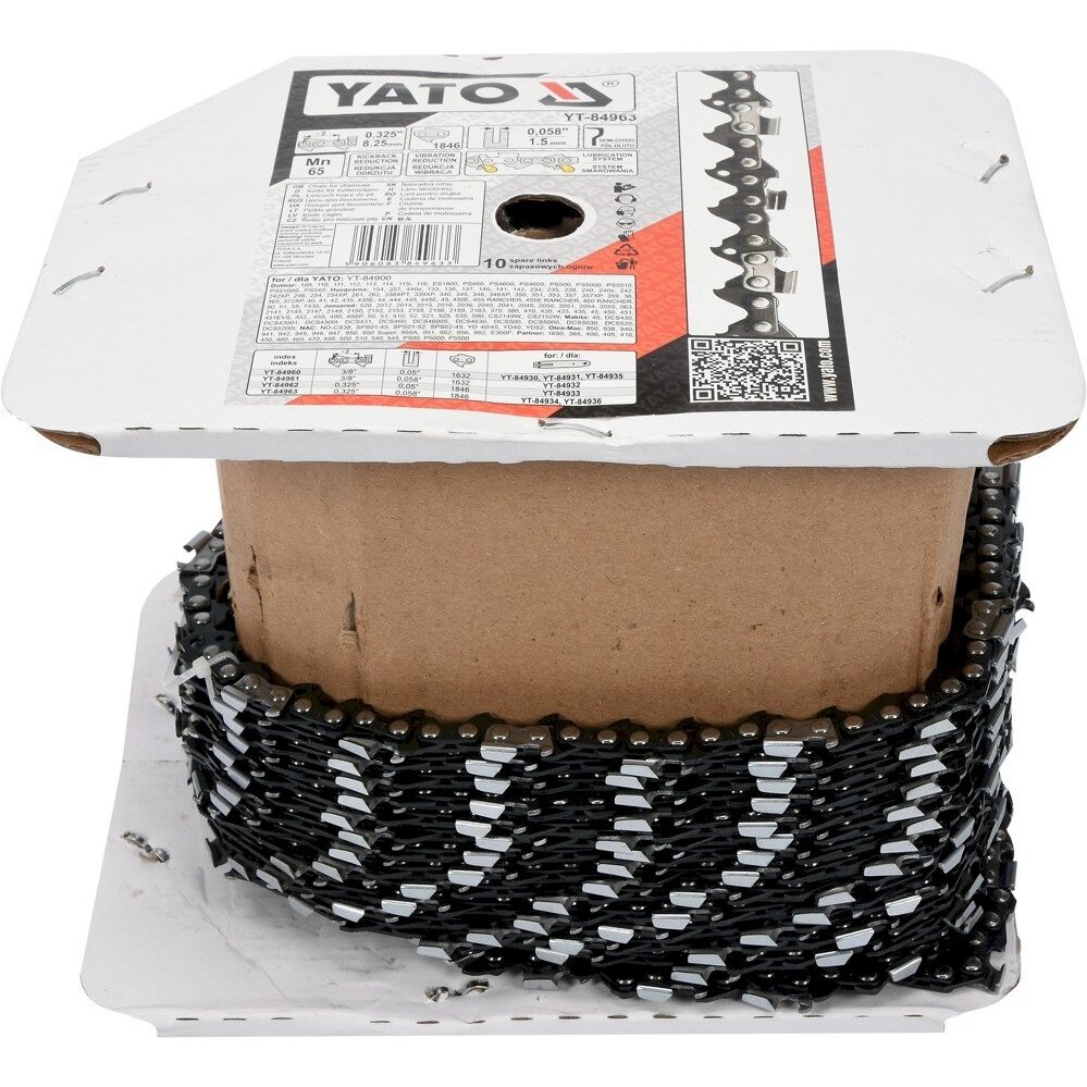 Grandinė benzininiam pjūklui su būgnu 0,325 1,5MM (0,058) 1846L (YT-84963) Grandinė benzininiam pjūklui su būgnu 0,325 1,5MM (0,058) 1846L (YT-84963)