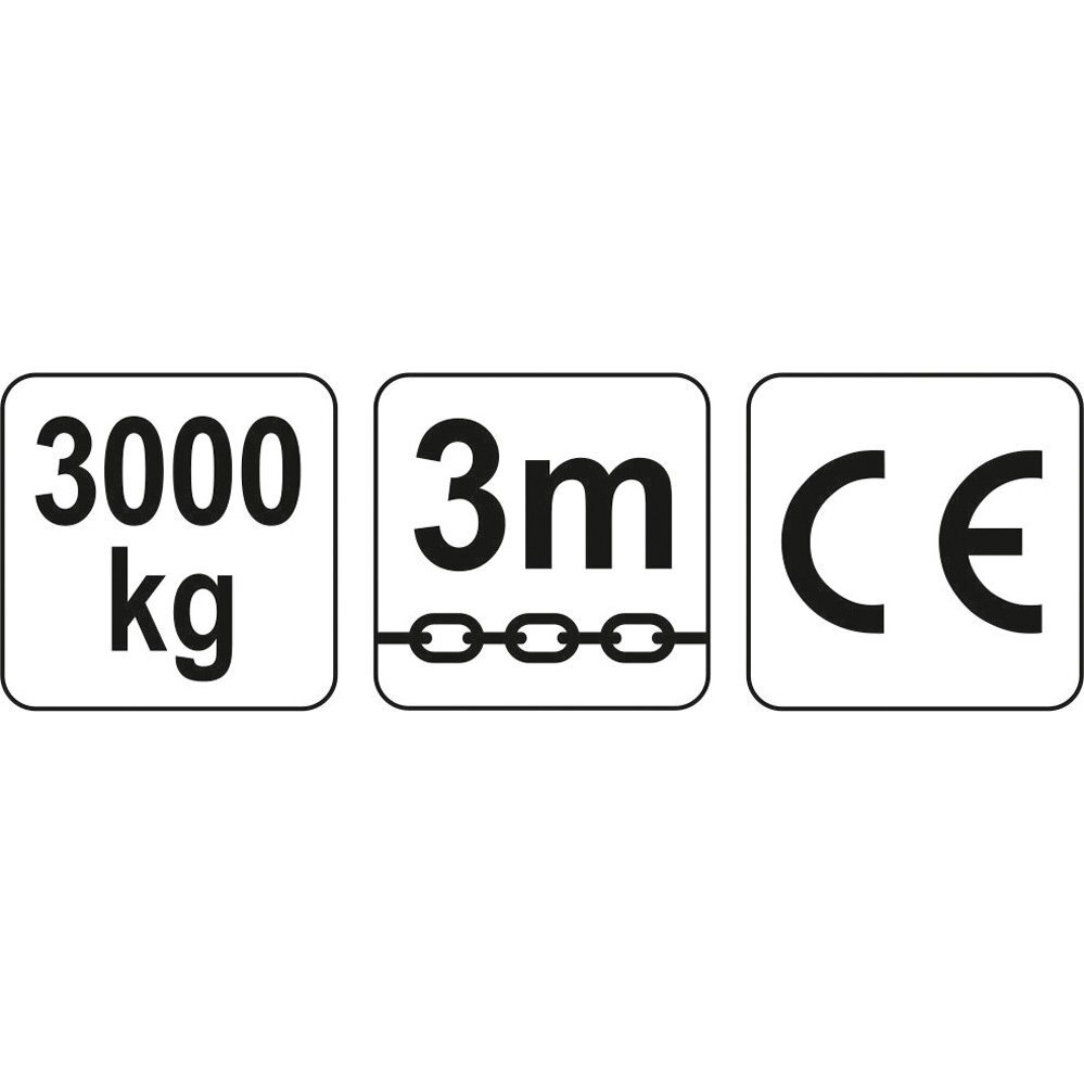 Grandininė gervė Yato 3M, 3,0 T (YT-58954) 2 Grandininė gervė Yato 3M, 3,0 T (YT-58954) 2