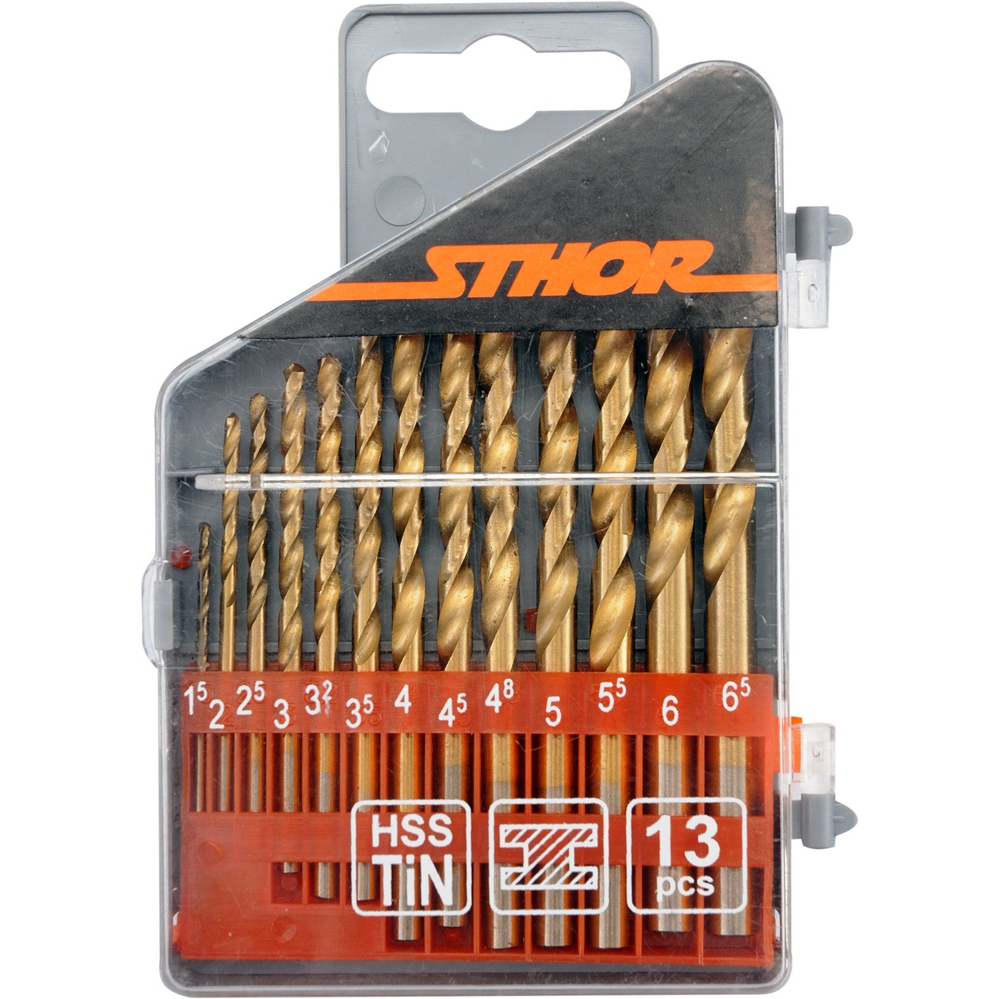 Grąžtų rinkinys Sthor 22300, 1.5 - 6.5 mm, 6 vnt. Grąžtų rinkinys Sthor 22300, 1.5 - 6.5 mm, 6 vnt.