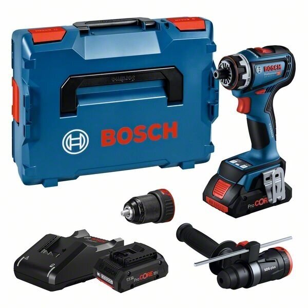 Akum. suktuvas-gręžtuvas Bosch GSR 18V-90 FC, 2x4.0Ah PC + L-BOXX (06019K6205) Akum. suktuvas-gręžtuvas Bosch GSR 18V-90 FC, 2x4.0Ah PC + L-BOXX (06019K6205)