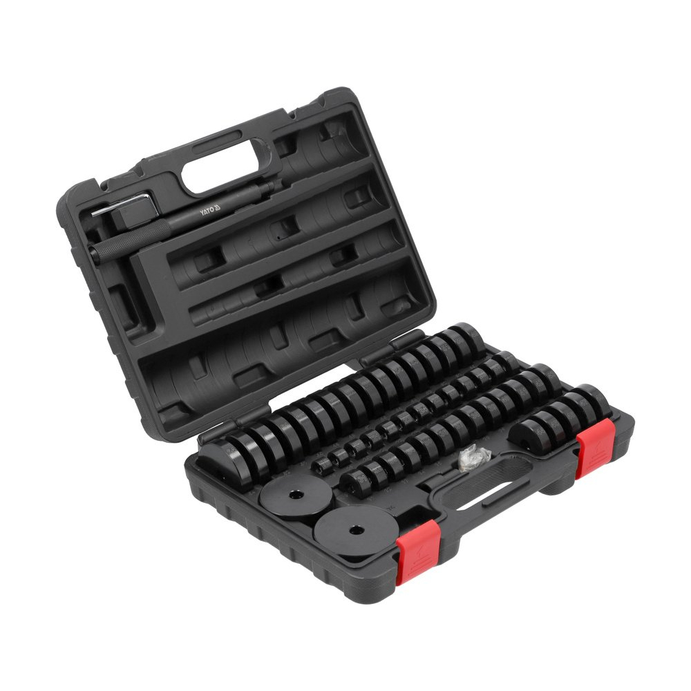 Guolių presavimo komplektas | 52 vnt. (YT-25417) Guolių presavimo komplektas | 52 vnt. (YT-25417)