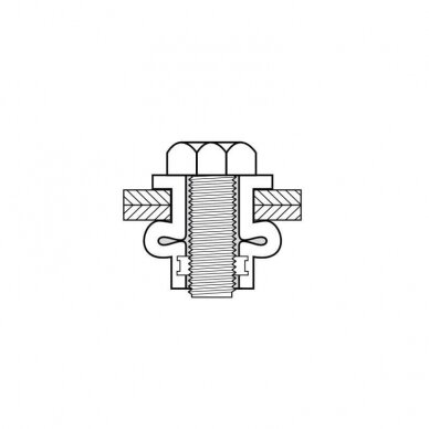 Guma dengtos srieginės kniedės MASTERFIX M03 CO 0.4-4.0 1 Guma dengtos srieginės kniedės MASTERFIX M03 CO 0.4-4.0 1