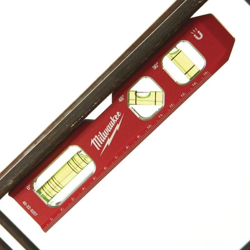 Gulsčiukas su magnetu MILWAUKEE Billet Torpedo 17cm 2 Gulsčiukas su magnetu MILWAUKEE Billet Torpedo 17cm 2