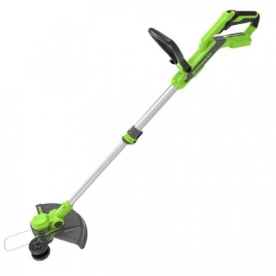 Akumuliatorinis trimeris Greenworks G40LT33, 40V (be akum. ir be krov.) Akumuliatorinis trimeris Greenworks G40LT33, 40V (be akum. ir be krov.)