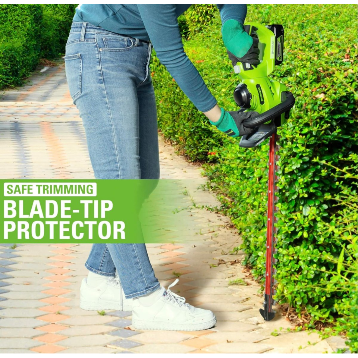 GYVATVORIŲ GENĖTUVAS 24V 70cm Greenworks GD24HT70 (tik įrankis) 2