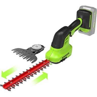 Akumuliatorinės gyvatvorių ir žolės žirklės Greenworks G24SHT, 24 V, (tik įrankis) Akumuliatorinės gyvatvorių ir žolės žirklės Greenworks G24SHT, 24 V, (tik įrankis)