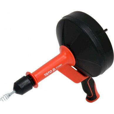 Gyvatukas kanalizacijai būgninis | Ø 6 mm / 7,6 m (YT-24991) Gyvatukas kanalizacijai būgninis | Ø 6 mm / 7,6 m (YT-24991)