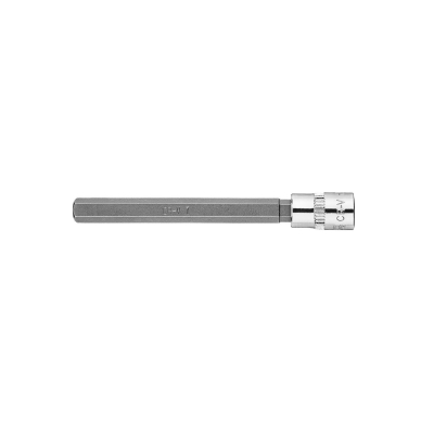 H7 šešiakampė 1/4" galvutė su ilguoju šešiakampiu galvutė, 87 mm 1