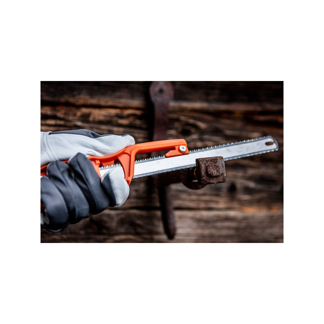 Hakalinio pjūklo geležtės laikiklis, 300 mm, mediena / plienas 1