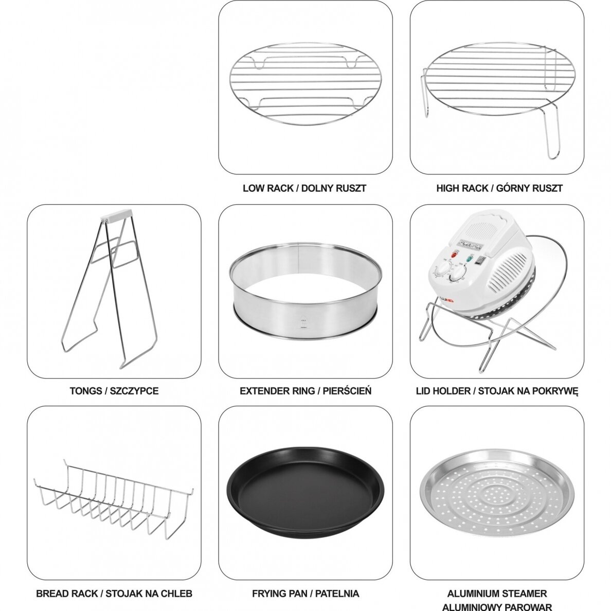 Halogeninė konvekcinė orkaitė | balta | 17 L (67640) 2 Halogeninė konvekcinė orkaitė | balta | 17 L (67640) 2
