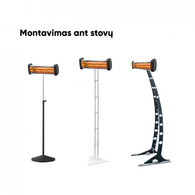 Halogeninis infraraudonųjų spindulių šildytuvas VARMA V301, 2,0 kW 3 Halogeninis infraraudonųjų spindulių šildytuvas VARMA V301, 2,0 kW 3